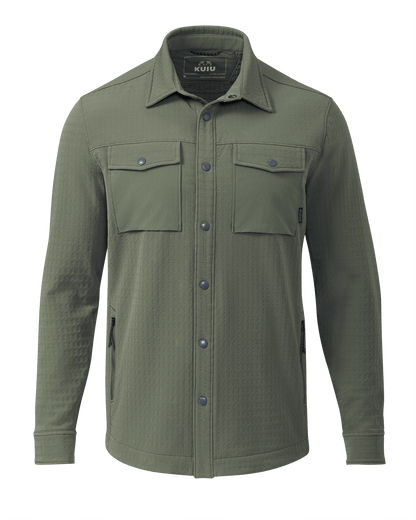 Blockfield Fleece Shirt Jacket | Gunmetal