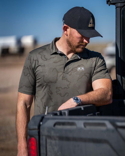 KUIU Performance Polo | Heather Black