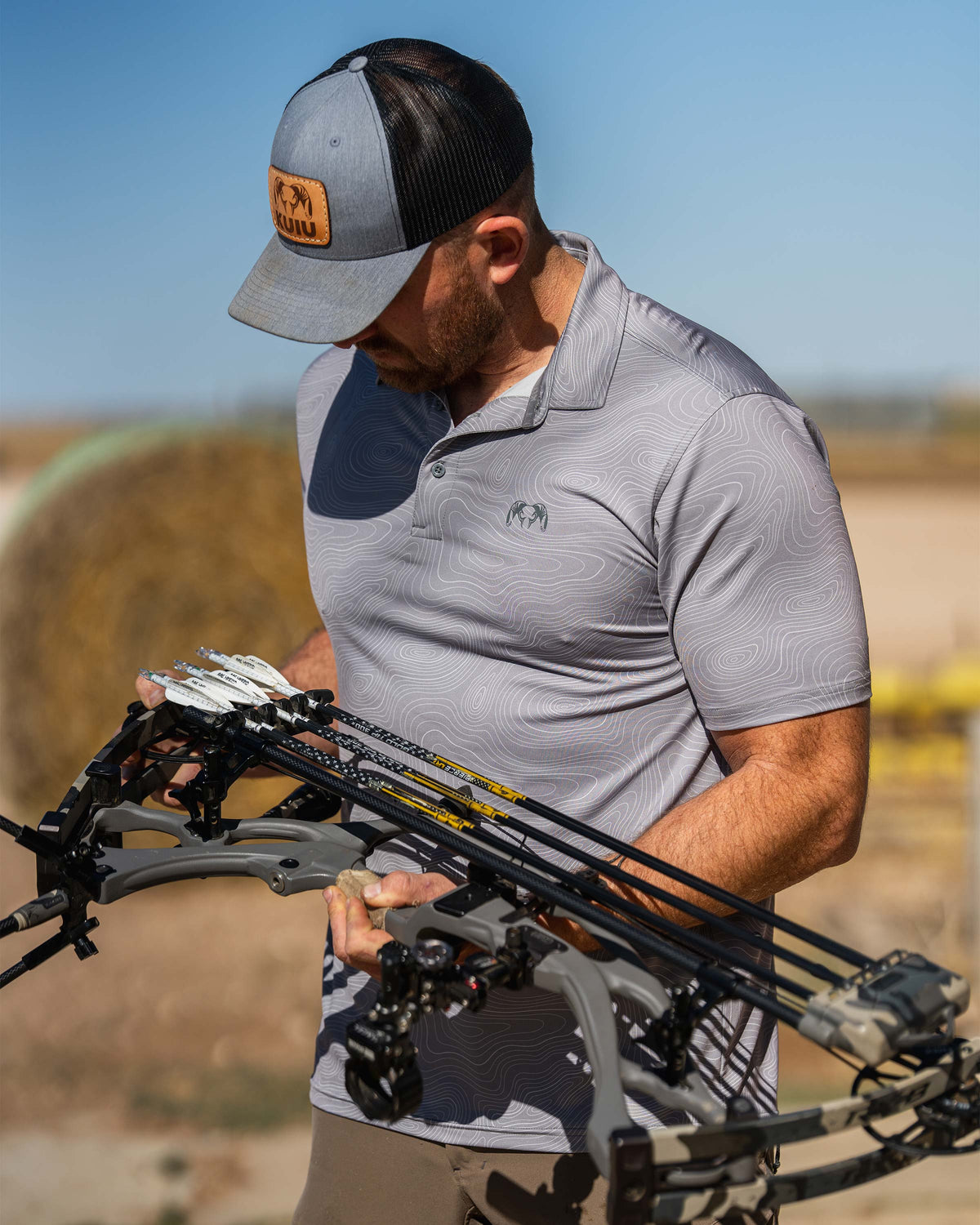 KUIU Performance Polo | Heather Black