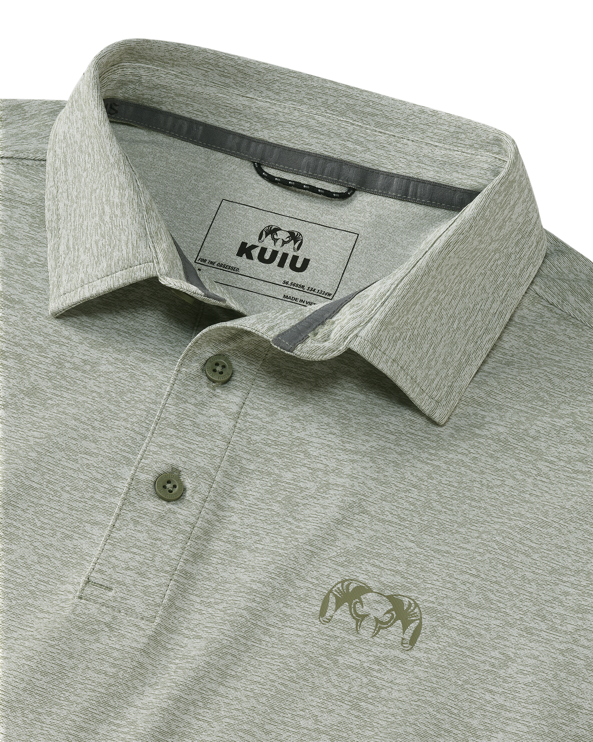 KUIU Performance Polo | Heather Black