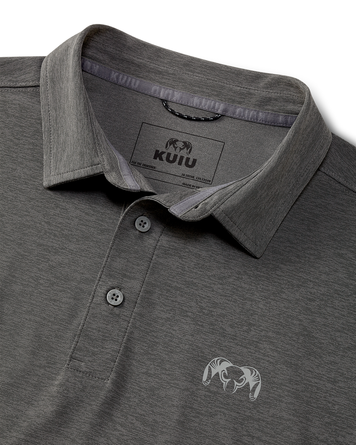 KUIU Performance Polo | Heather Black