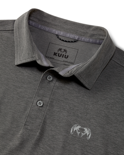 KUIU Performance Polo | Heather Black