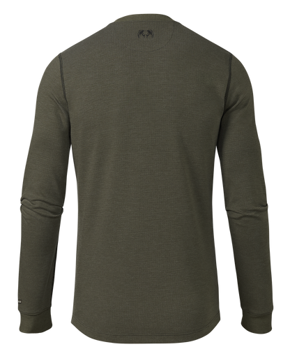 Canyon Waffle Henley | Army Heather