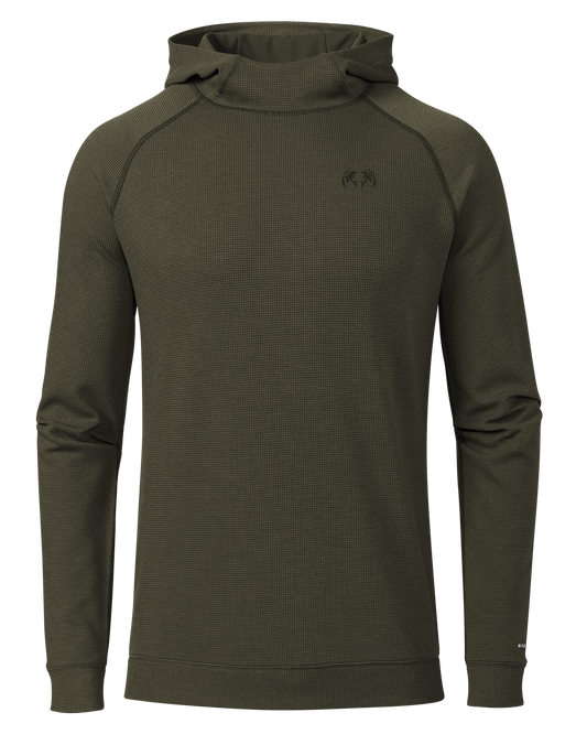 Canyon Waffle Hoodie | Army Heather