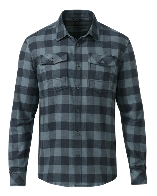 Outlet Field Flannel Shirt | Slate Buffalo Check