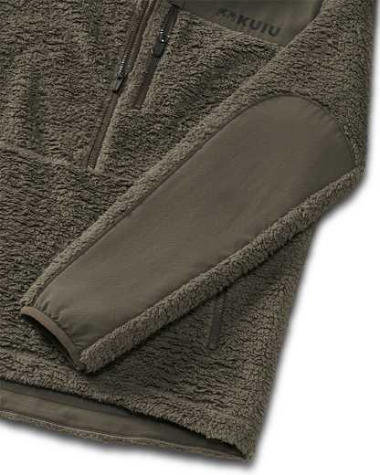 Sherpa Fleece Zip Pullover | Arctic Shadow Tonal