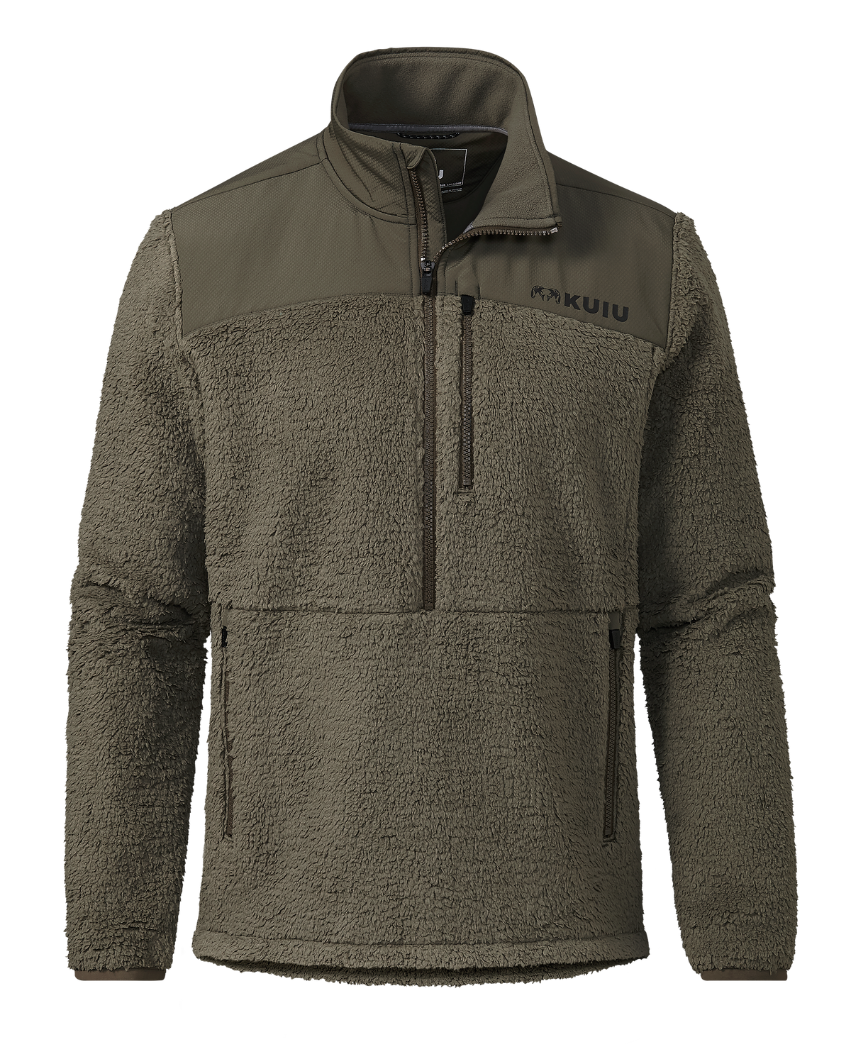 Sherpa Fleece Zip Pullover | Arctic Shadow Tonal