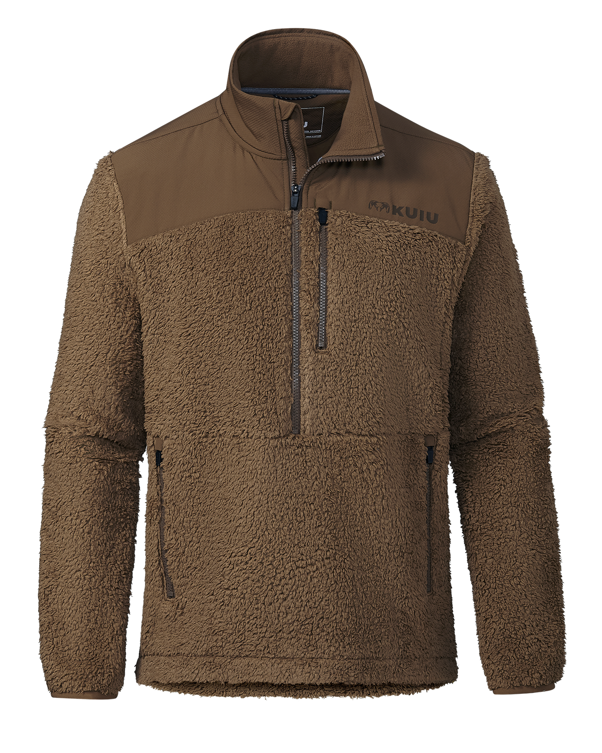 Sherpa Fleece Zip Pullover | Arctic Shadow Tonal