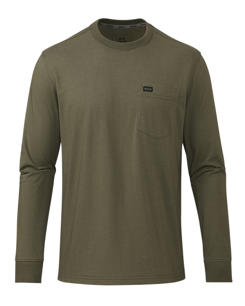 Workgrade LS Pocket Crew | Evergreen