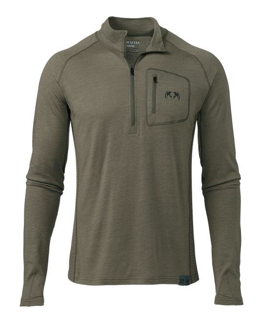 ULTRA Merino 145 Zip-T Hunting Shirt | Ash