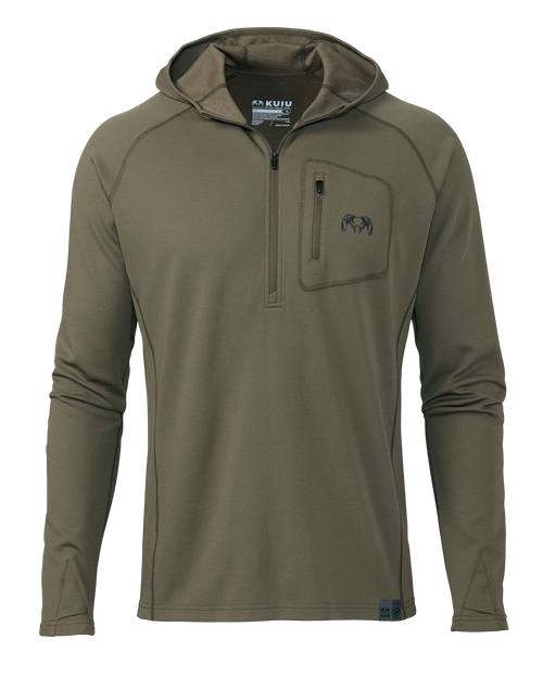 PRO Merino 200 Zip-T Hoodie | Ash
