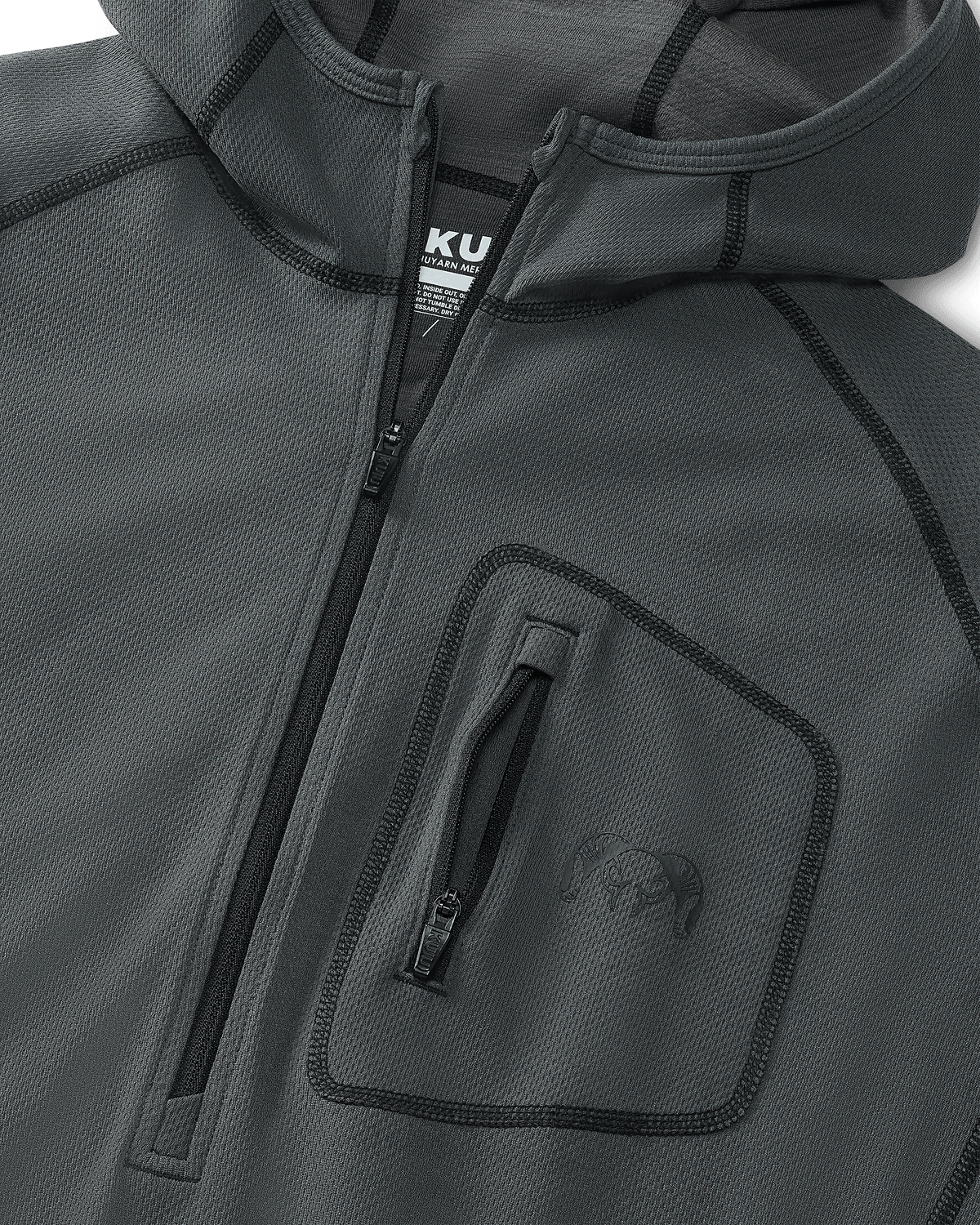 PRO Merino 200 Zip-T Hoodie | Ash