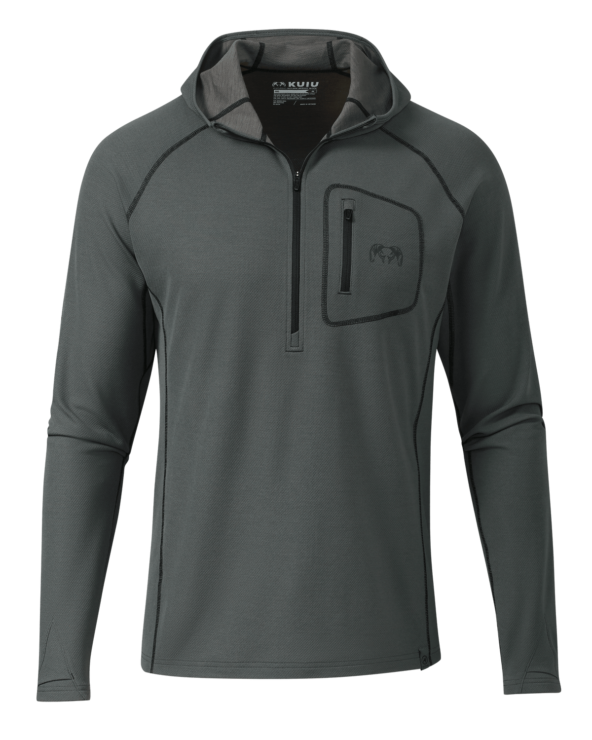 PRO Merino 200 Zip-T Hoodie | Ash