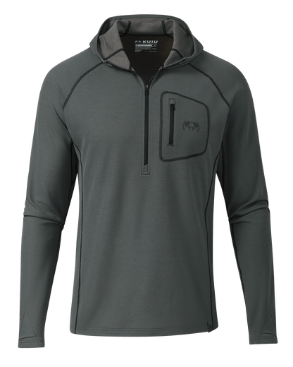 PRO Merino 200 Zip-T Hoodie | Ash
