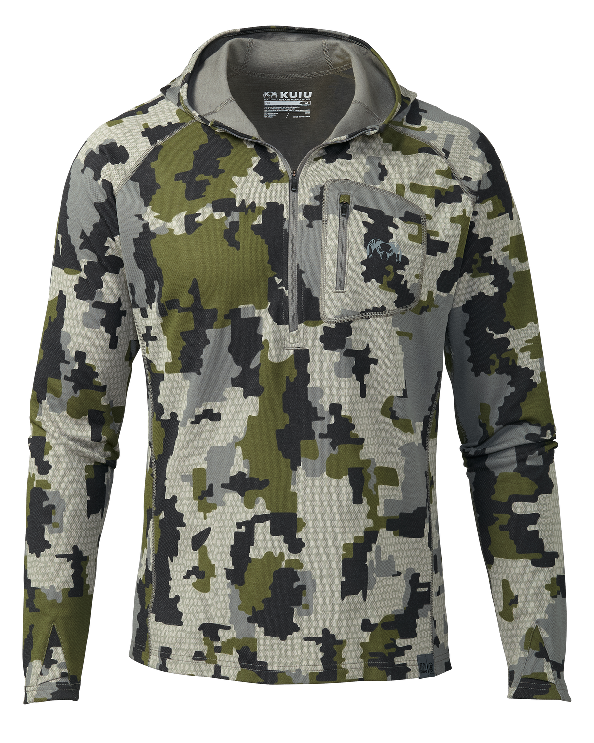 PRO Merino 200 Zip-T Hoodie | Ash