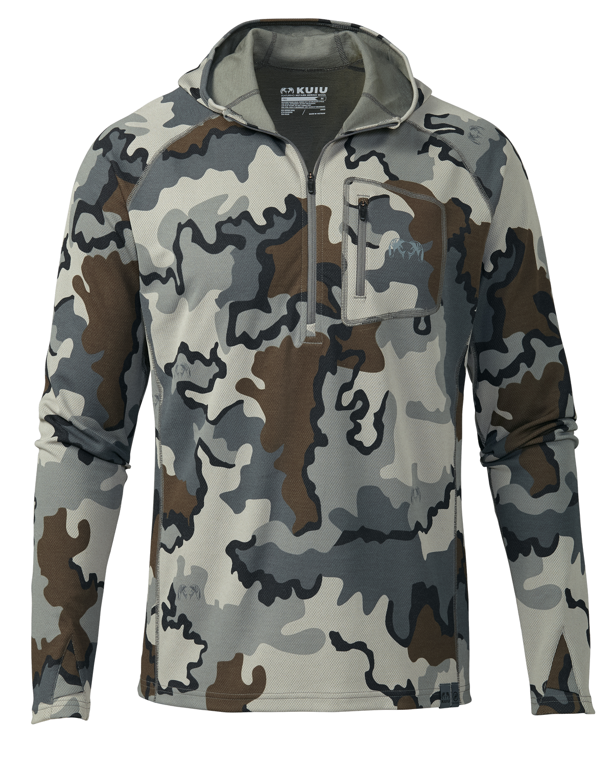 PRO Merino 200 Zip-T Hoodie | Ash