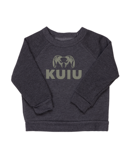 Toddler Stacked Logo Crewneck Sweatshirt | Khaki