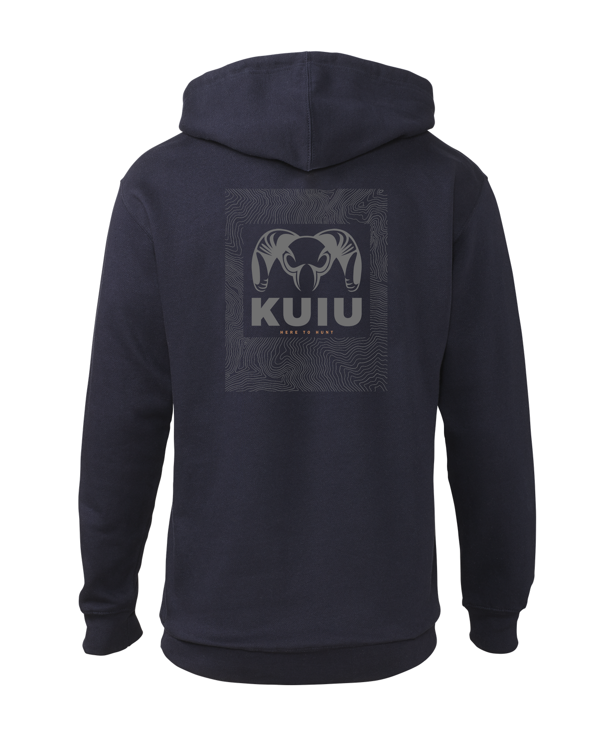 KUIU Topo Back Logo Hoodie | Charcoal