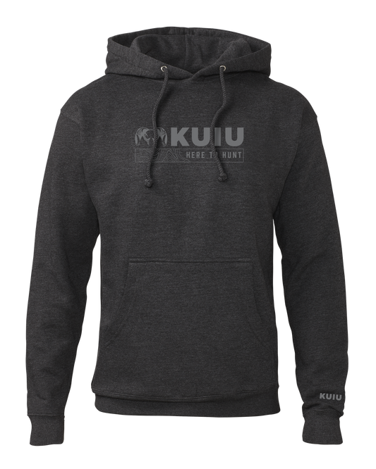 Outlet KUIU Topo Here to Hunt Hoodie | Charcoal