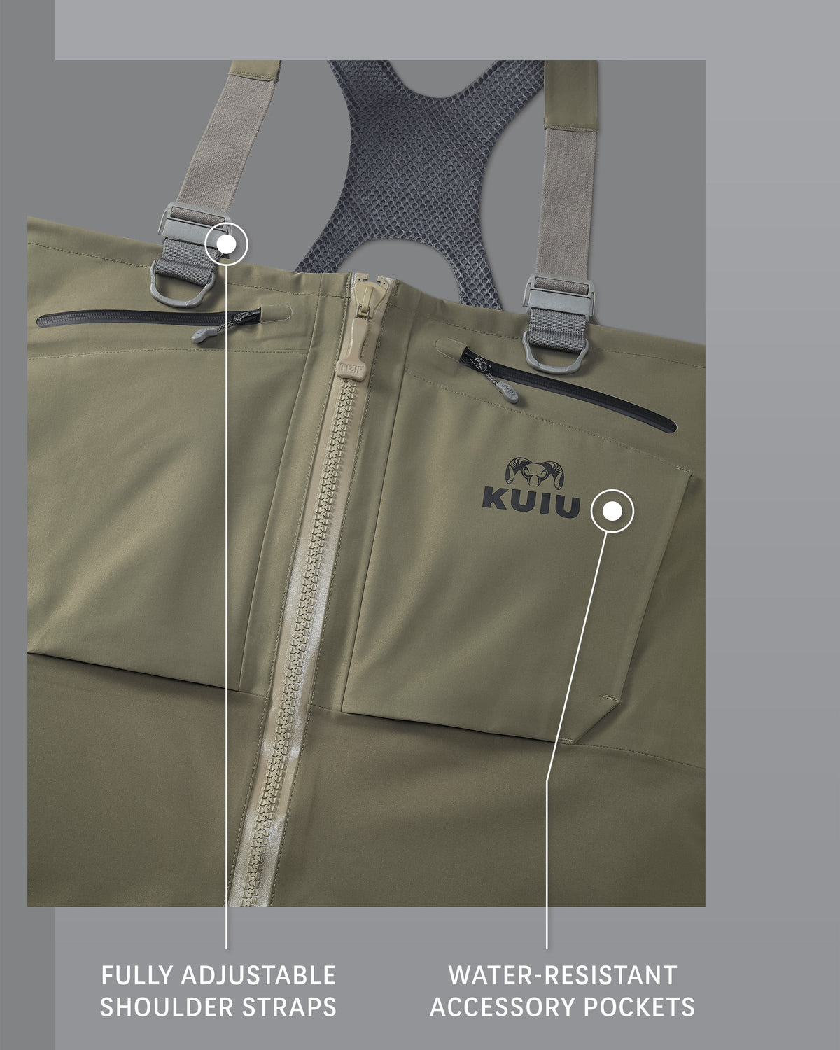 KUIU PRO HD Flex Zip Wader | Veros