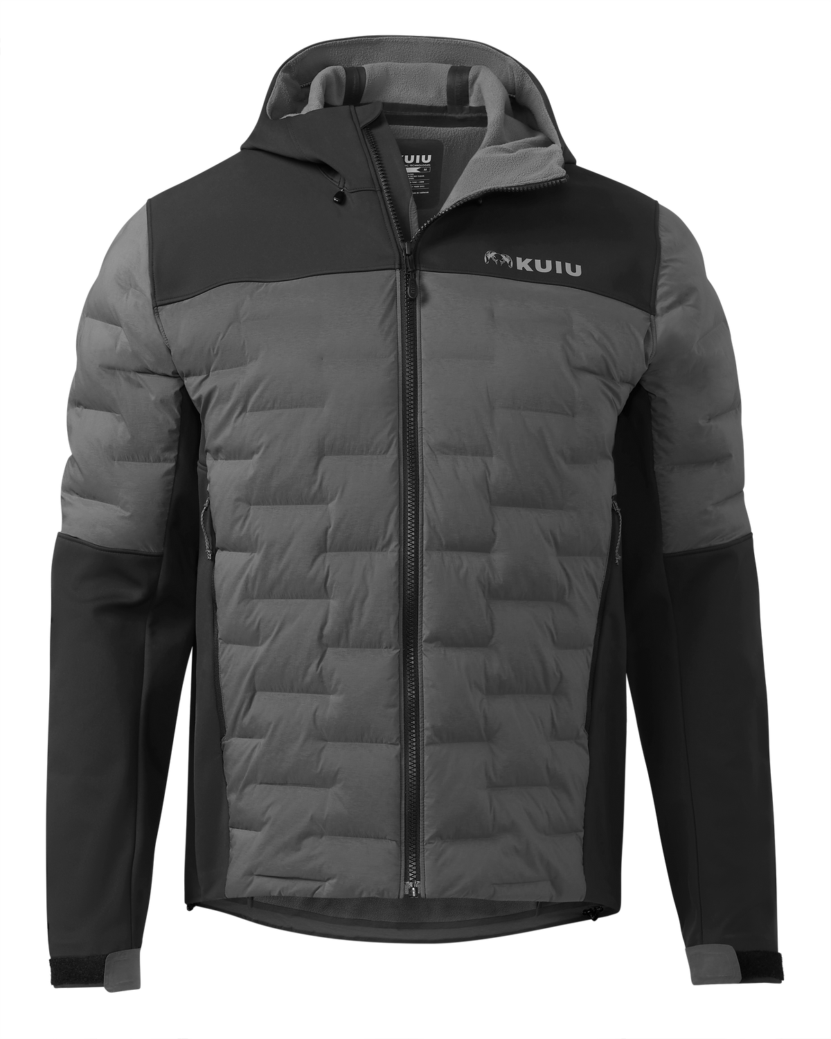 Axis Thermal Hybrid Hooded Jacket | Ash