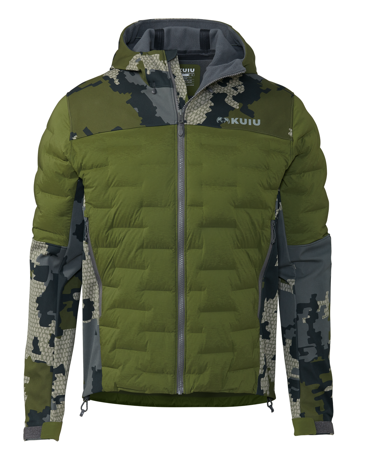 Axis Thermal Hybrid Hooded Jacket | Ash