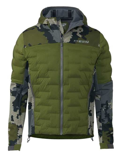 Axis Thermal Hybrid Hooded Jacket | Verde