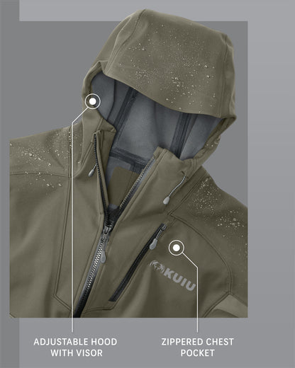 Axis Hybrid Hooded Jacket | Verde