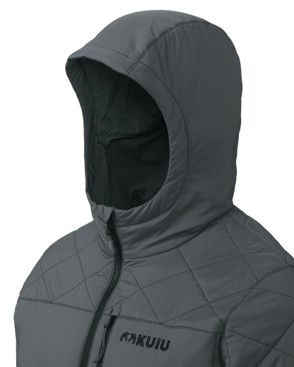 Outlet Granby Hooded Jacket | Steel Blue